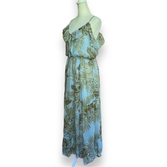 AMUSE Society Midsummer Floral Maxi Dress in Sea Wind | Size Large - Picture 6 of 16